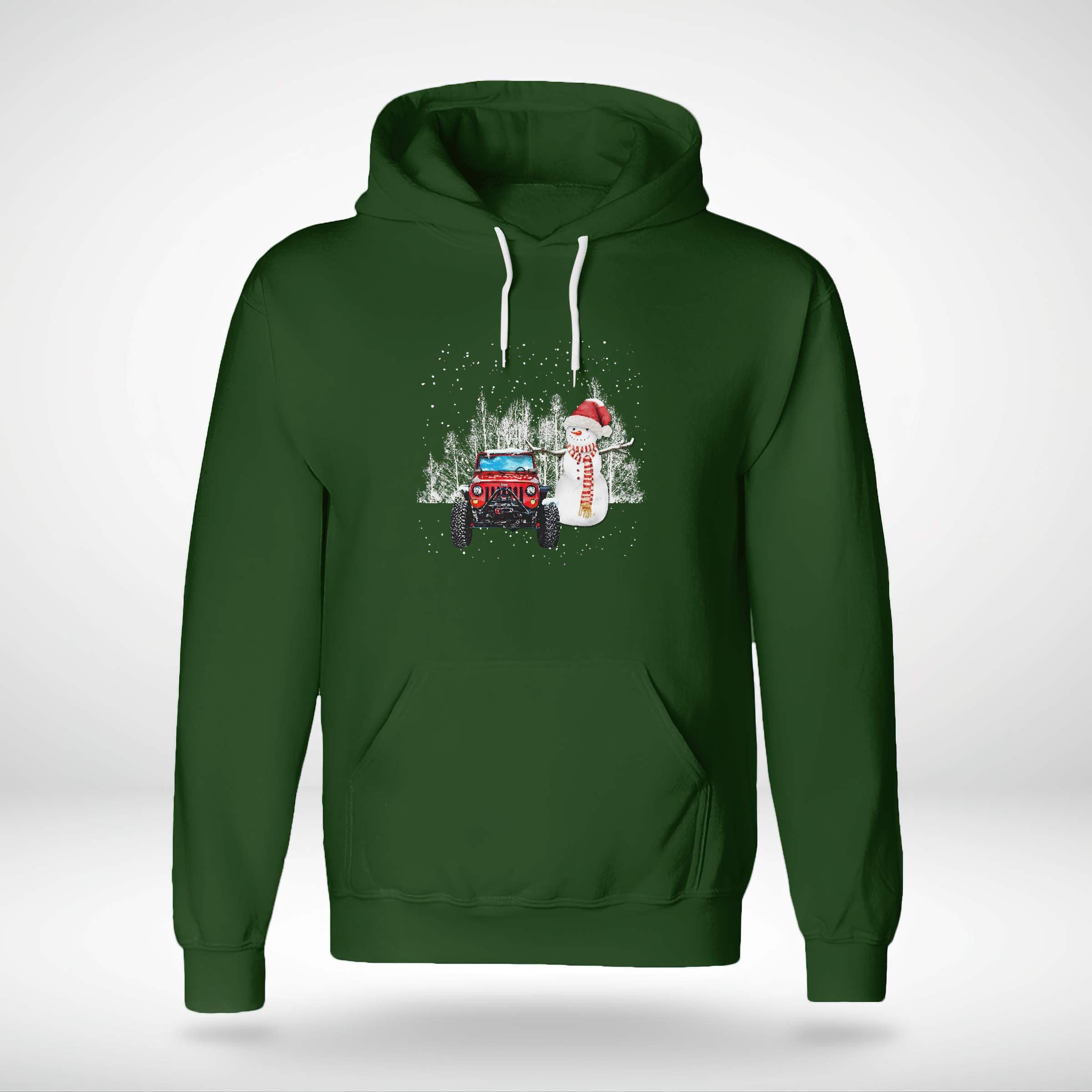 Snow Jeep Christmas 2 Hoodie