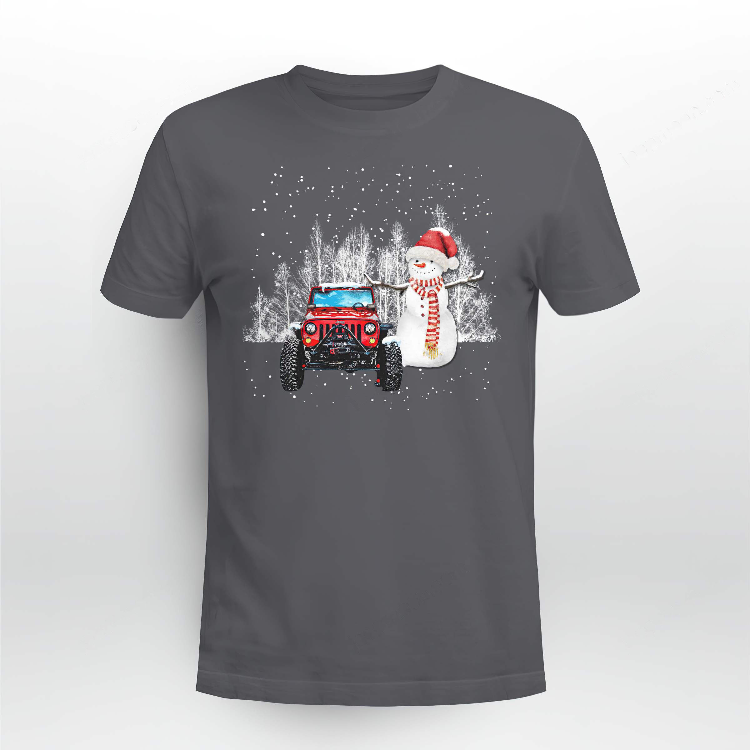 Snow Jeep Christmas 2 T Shirt