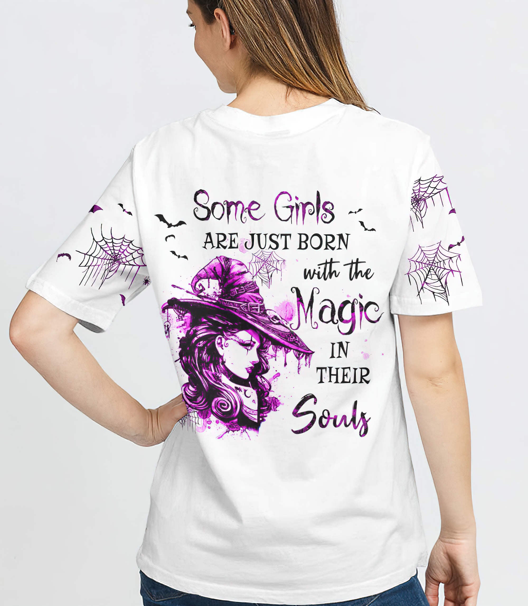 Some Girls Are Just Born With The Magic All Over Print T Shirt