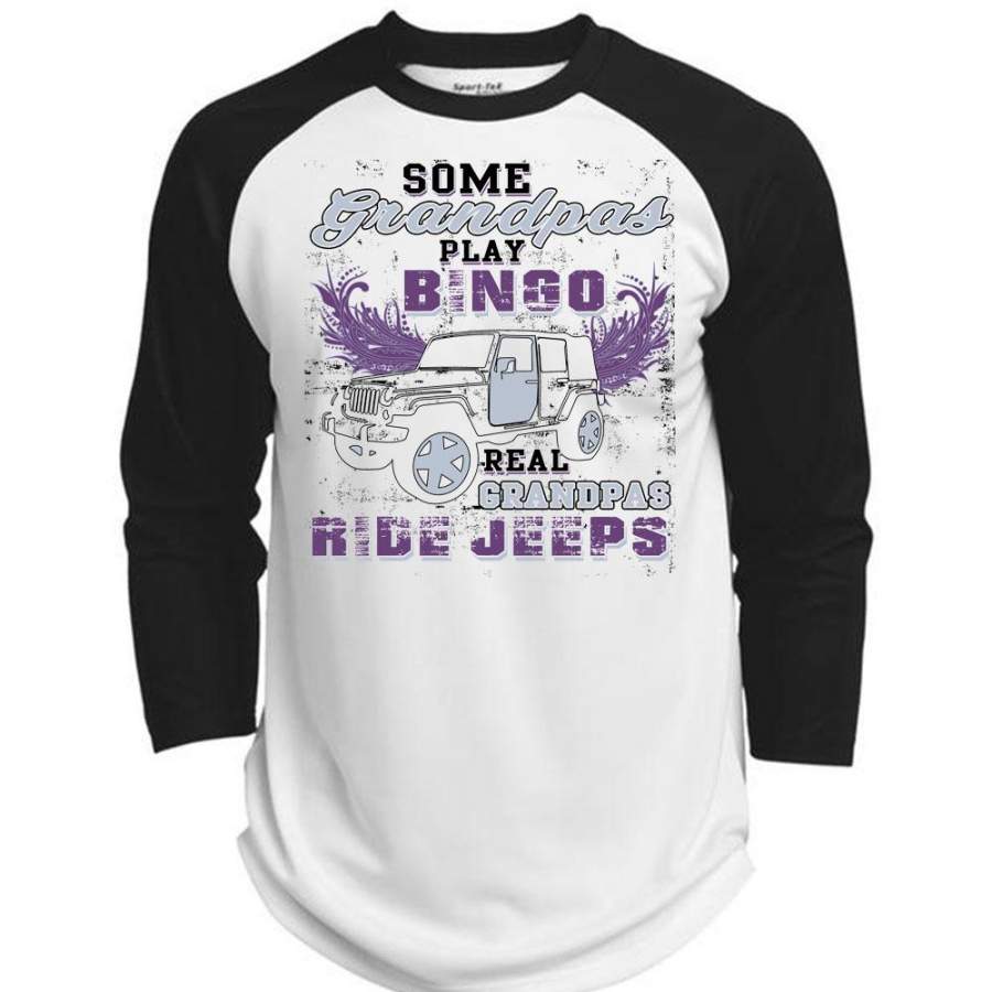 Some Grandpas Play Bingo T Shirt, I Love Jeep T Shirt, Awesome T-shirts (Polyester Game Baseball Jer