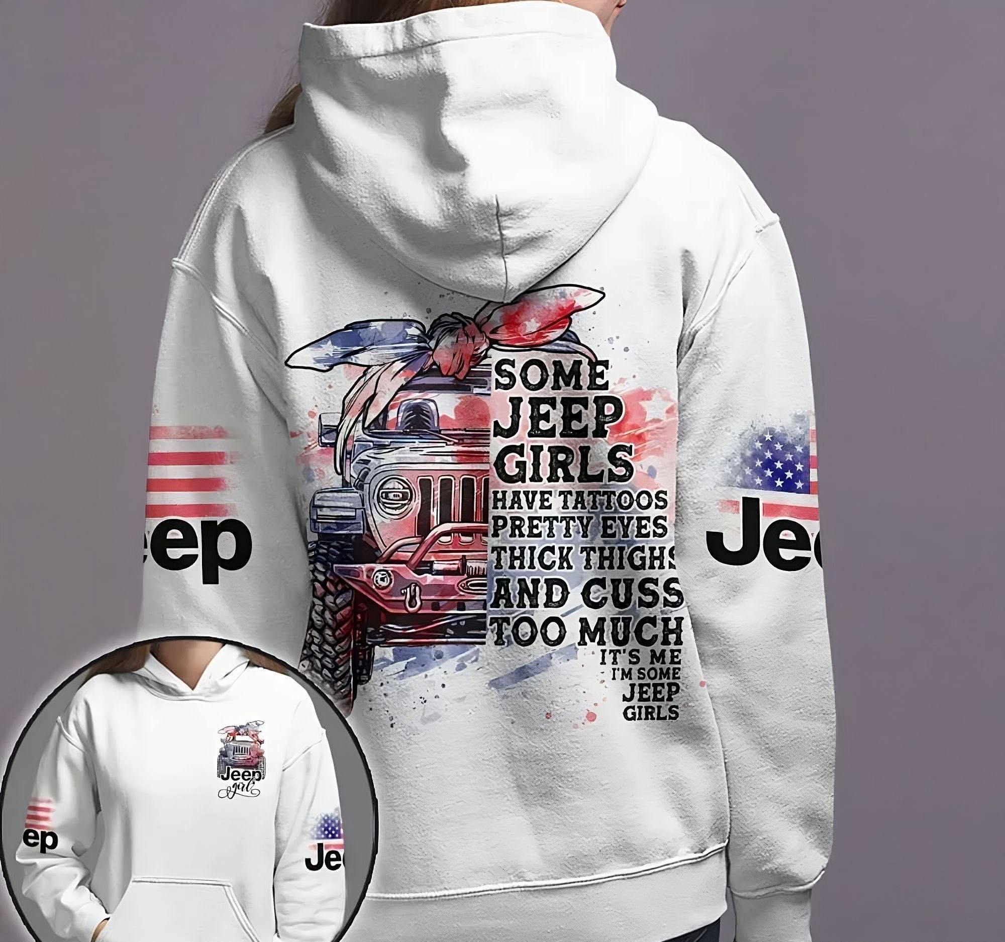 Some Jeep Girls Have Tattoos All Over Print Hoodie