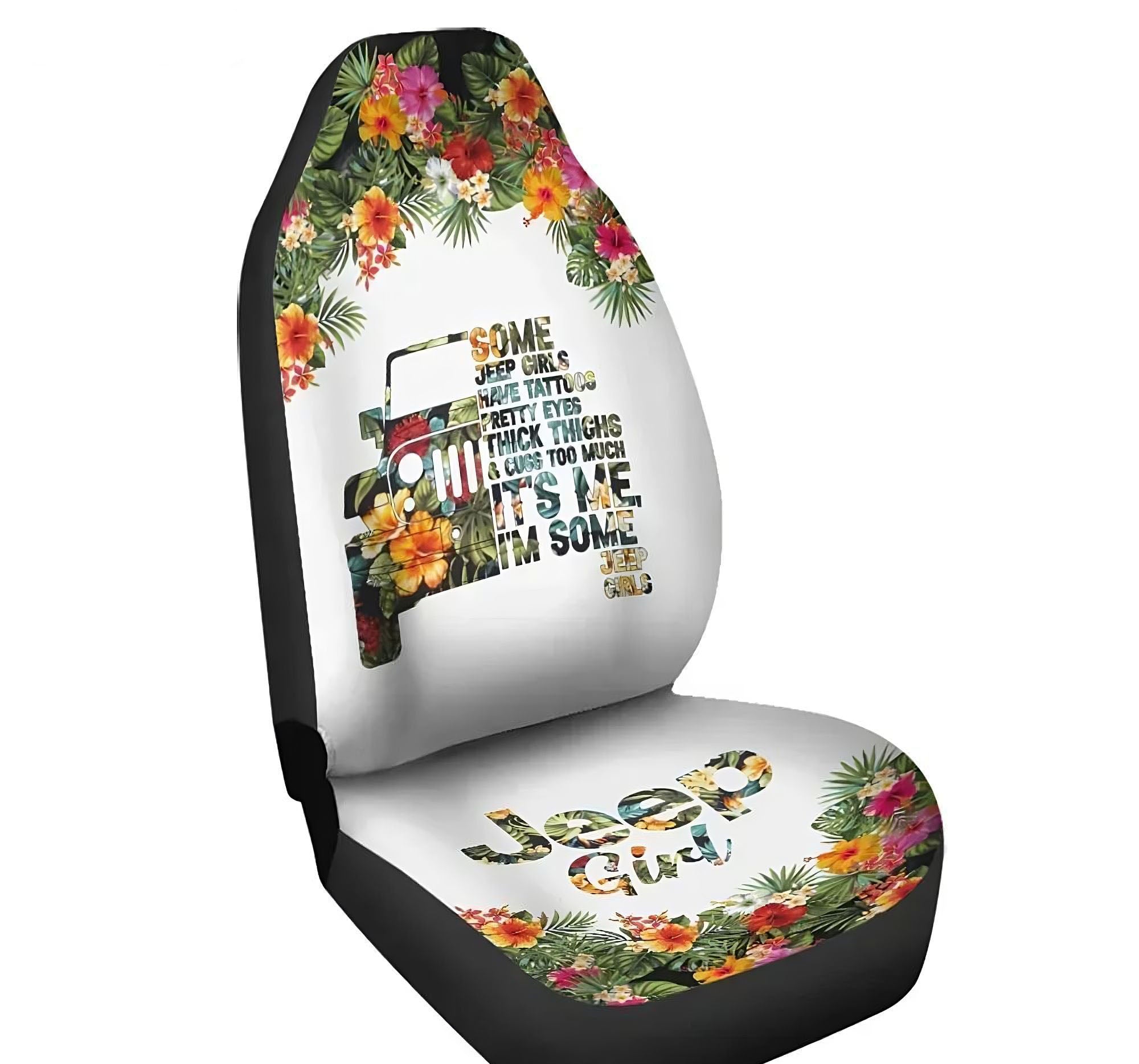 Some Jeep Girls Have Tattoos Tropical Automotive Car Seat Cover