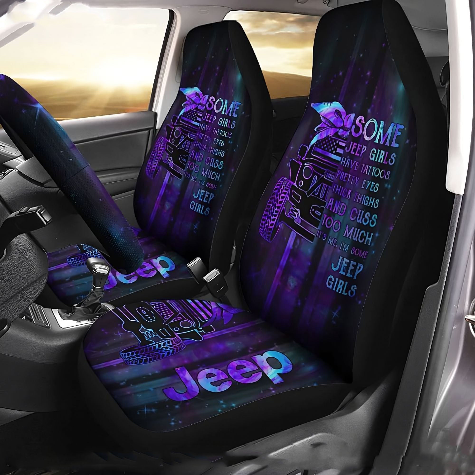 Some Jeep Girls Holo Automotive Car Seat Cover