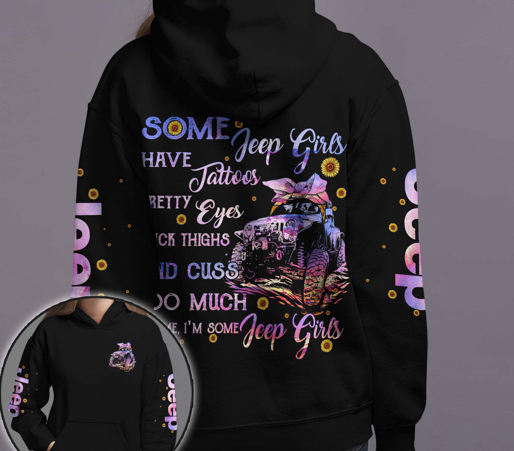 Some Jeep Girls Hologram Hoodie