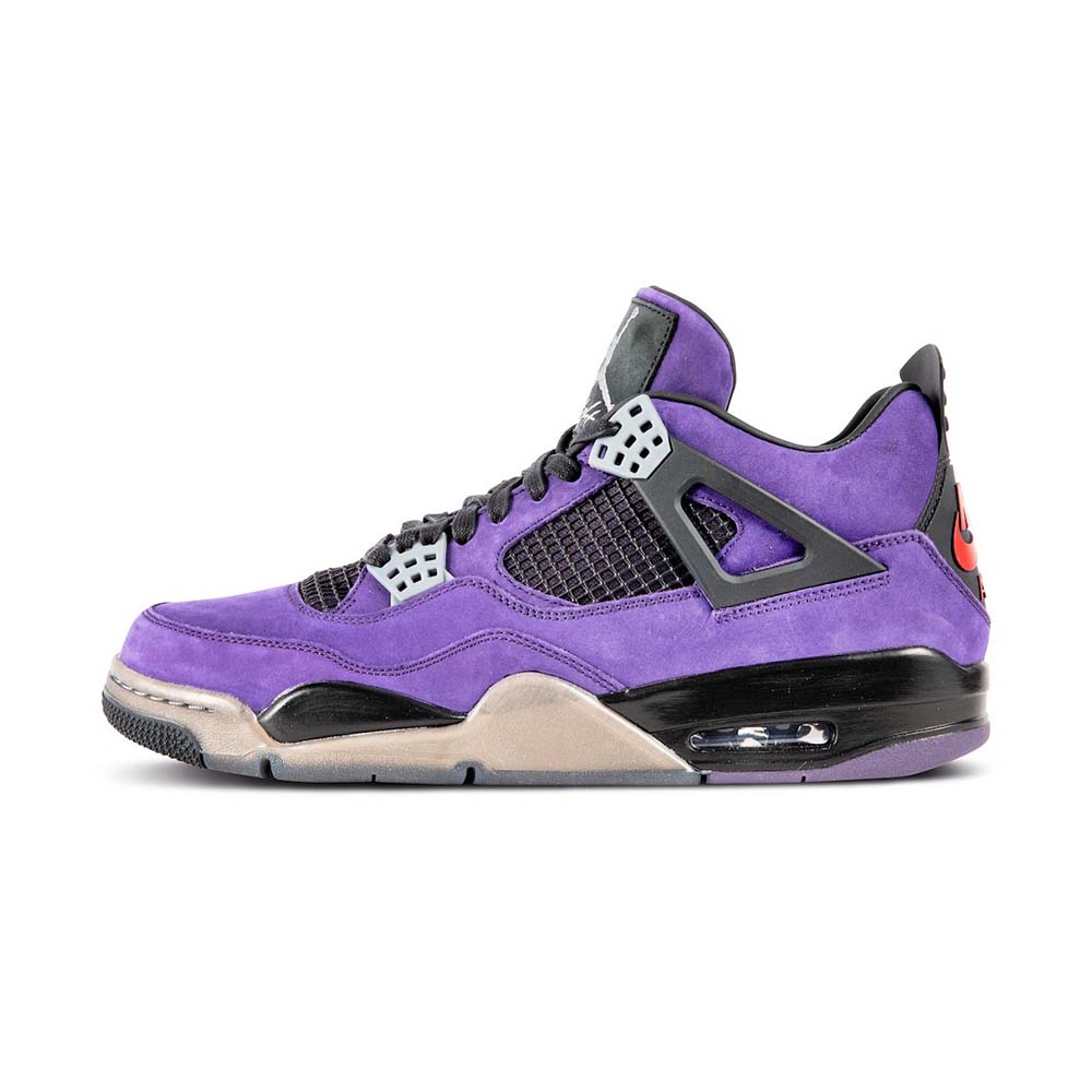 Travis Scott x Air Jordan 4 Retro ‘Purple Suede – Bl